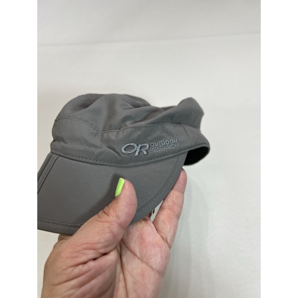 Outdoor Research Radar Pocket Cap Mens Medium Gray UPF 50+ Packable Hat Folding - Picture 3 of 4